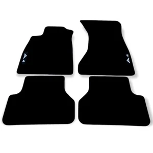 Car Floor Mats Velour For Audi A4 S4 B9 Waterproof Black Carpet Auto Liners New - Picture 1 of 6