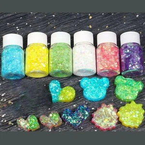 6 Pcs/set Glitter Filling Material Epoxy Filler DIY Sequin Resin Mold Decoration - Picture 1 of 11