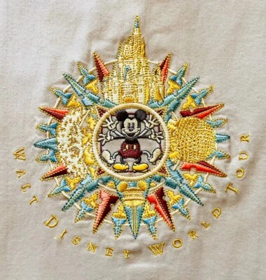 Винтажная мужская фланелевая рубашка хаки Walt Disney World Tour Mickey Mouse размер XL редкая - Изображение 1 из 4