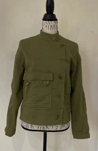 Madewell Felton Green Cotton Military Jacket Size XS - Picture 1 of 7