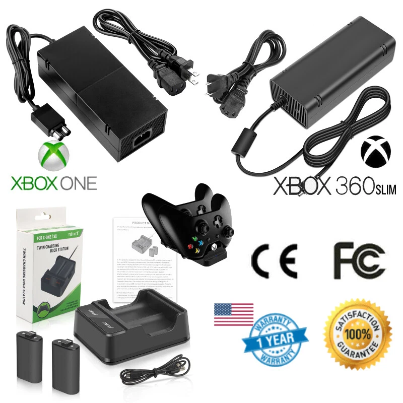 For XBOX ONE XBOX 360 slim Xbox One Console Brick Power Supply Charger Cord - Image 1 of 1