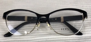 Versace Brille Brillengestell Only 1233-Q 1366 Schwarz 53-17-140 Metall Italy Schön - Bild 1 von 10