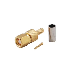 2x RF SMC Female Plug Crimp Coaxial Connector for RG174 RG179 RG316  Cable  - Picture 1 of 4