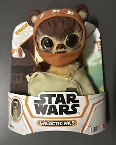 Star Wars Galactic Pals 11" Ewok Endor Plush & Satchel Mattel -NEW- Super Cute!!