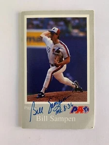 Bill Sampen handsignierte PAO Werbekarte - Montreal Expos - Bild 1 von 3