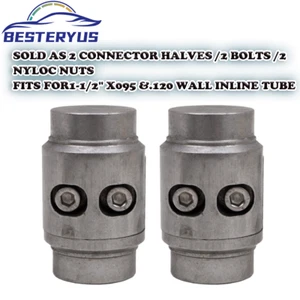 2Pcs 1-1/2" Weld In Tube Connectors Adapter Roll Cage Bungs Fits .095 &.120 Wall - Picture 1 of 8