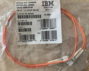 IBM FRU: 39M5699 / LC-LC Multi-Mode Fibre 1 Meter *New* - Picture 1 of 4