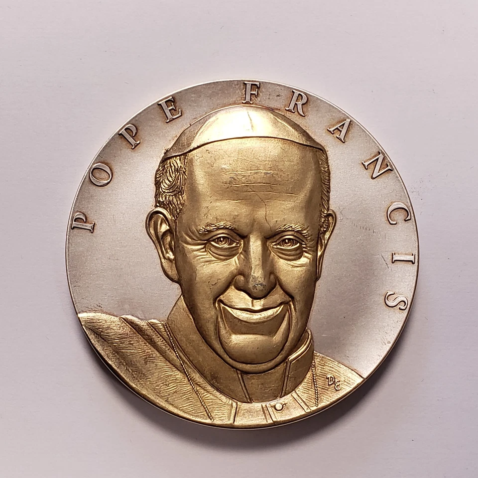 2015 Pope Francis Papal Visit 10 oz .999 Silver Medallion - NWT Mint - F7013 - Image 1 of 4