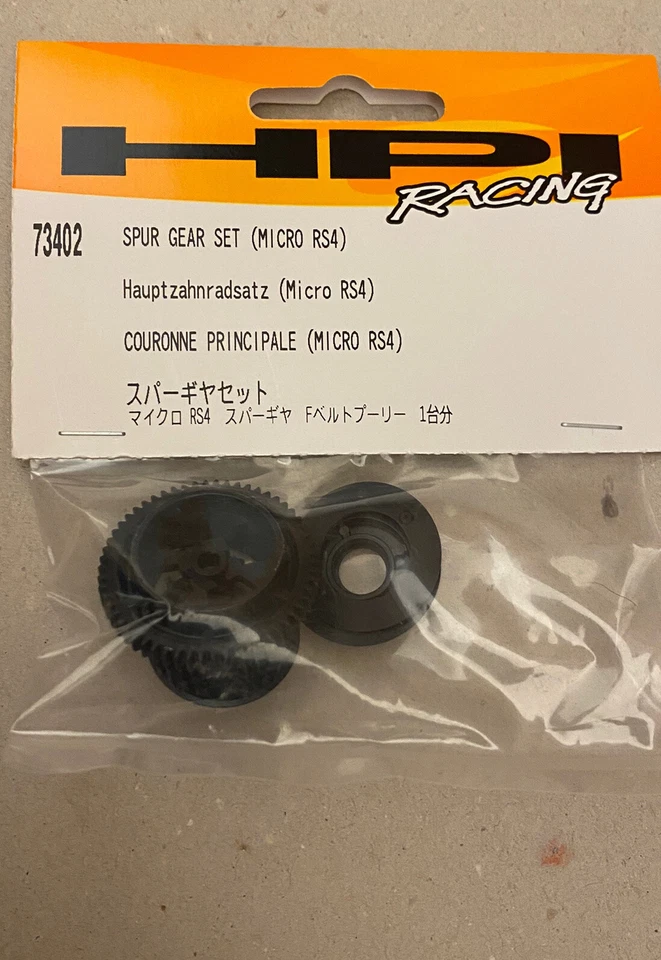 HPI RACING 73402 Micro RS4 Spur Gear Set Skyline Ford Mustang RC Drift Vintage - Image 1 of 1