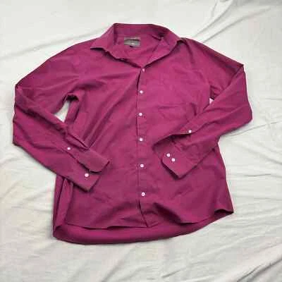 Camisa de vestir Beverly Hills Polo Club para hombre manga larga con cuello abotonado grande Foto 1 de 4