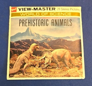 Gaf Vintage B619 Prehistoric Animals Dinosaurs SCIENCE view-master Reels Packet - Picture 1 of 4