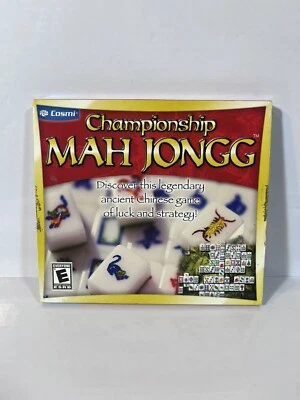 Championship Mah Jongg PC CD-ROm Mahjong Puzzle Computer Games 2009 Cosmi - Image 1 of 3