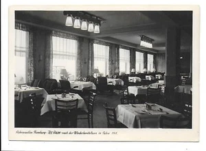 Hamburg Alsterpavillion Tea Room 1948 refurbished WWII Germany Echte Foto AK - Picture 1 of 1