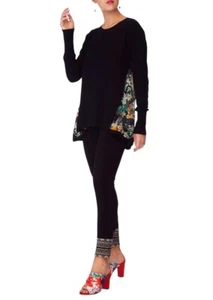 Camilla Silk Gaudet Knit Top Size XS Midnight Moonchild - Picture 1 of 12