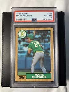 1987 Topps - Mark McGwire RC Rookie PSA 8 FRESH NEW GRADE - Picture 1 of 2