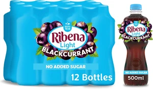 Ribena Blackcurrant Juice Drink No Added Sugar 500Ml - Multipack of 12 | Real Br - Picture 1 of 20