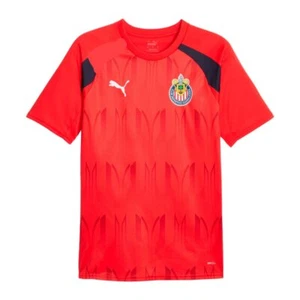 JERSEY CHIVAS DEL GUADALAJARA SOCCER MENS TRAINING 2024-2025 RED - Picture 1 of 5