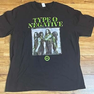 Vintage Type O Negative Band T-Shirt Black L Iconic Logo & Band Photo - Bild 1 von 2