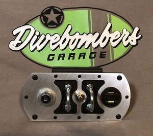 Hotrod Key Start Switch Bomber style Panel 1 LED Switch With USB, - Picture 1 of 6