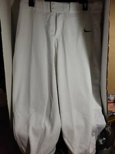 NIKE Pantalone donna medio softball bianco scorrevole NUOVO - Foto 1 di 3