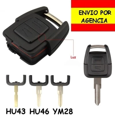 Carcasa Mando Llave Opel 2 Botones Astra G Vectra B Omega Zafira Corsa Frontera - Imagen 1 de 4