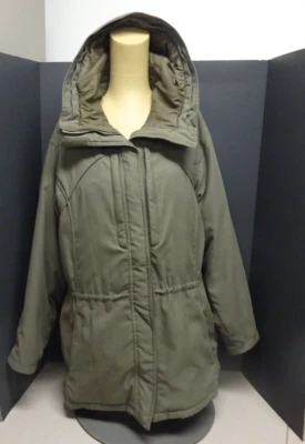 Cabela's Full Length Med Insulated Women's Hood Coat 5 Zippered Pockets Full Zip - Image 1 of 4