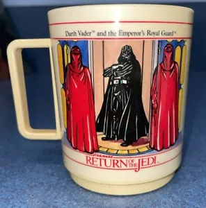 Star Wars Return of the Jedi 1983 DEKA Plastikbecher Darth Vader Yoda Luke Skywalk - Bild 1 von 5