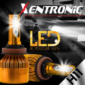 Turbo H8 H9 H11 Cree LED Headlight Kit 388W 38800LM 6000K White Low beam bulbs - Picture 1 of 12