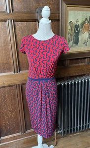 Laura Ashley Stretch Shift Dress. Red & Navy. UK 8. BNWT. RRP £80 - Picture 1 of 8