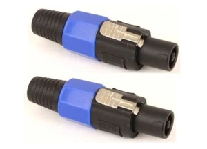 2x Connettore SPEAKON spina maschio 4 poli casse acustiche ampli diffusori audio - Imagen 1 de 2