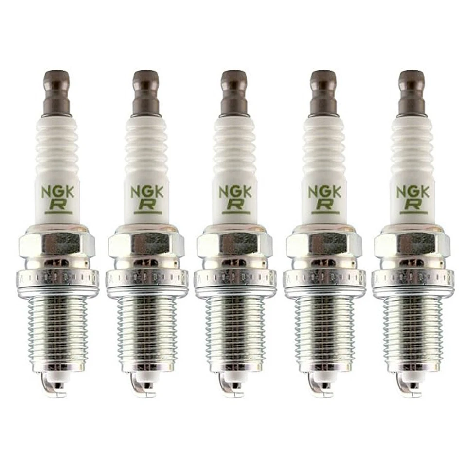 NGK V-Power Spark Plug Set (5 Pieces) 6427 For Audi 4000 5000 VW Quantum 2.2 L5 - Imagem 1 de 1