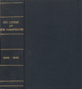 PROCEEDINGS OF THE GRAND LODGE OF NEW HAMPSHIRE 1926-1928 MAONIC MASONRY - Bild 1 von 1