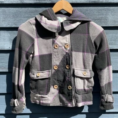 Billabong girls gray size small button up shacket - Image 1 of 4