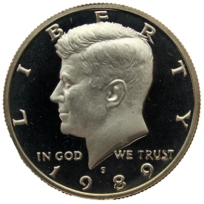 1989-S Proof Kennedy Half Dollar - Image 1 of 2