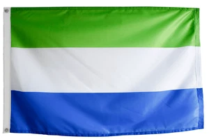 Sierra Leone Flag 3'x2' - ONE ONLY - Picture 1 of 7