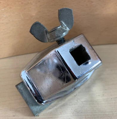 LUDWIG 60s Vtg Small Curved Spur Bass Kick Drum Leg Bracket Holder Mount Part US - Image 1 of 4