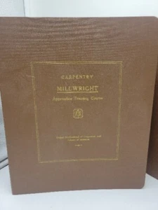 Carpentry Millwright Apprentice Training Course Staple Bound 1976 2 Volumes - Picture 1 of 18