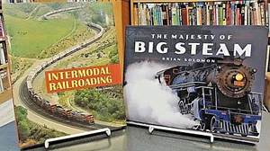 2 BK Set: Majesty Of Big Steam & Intermodal Railroading Trains History Railroad - Picture 1 of 6