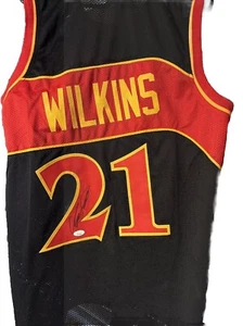 Dominique Wilkins Auto Signed / Autographed Atlanta Hawks #21 NBA Jersey JSA COA - Picture 1 of 5