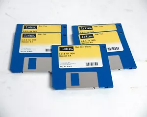 Lotus 1-2-3 for DOS Release 2.4 5x 3.5" Floppy Disks Used - Picture 1 of 1