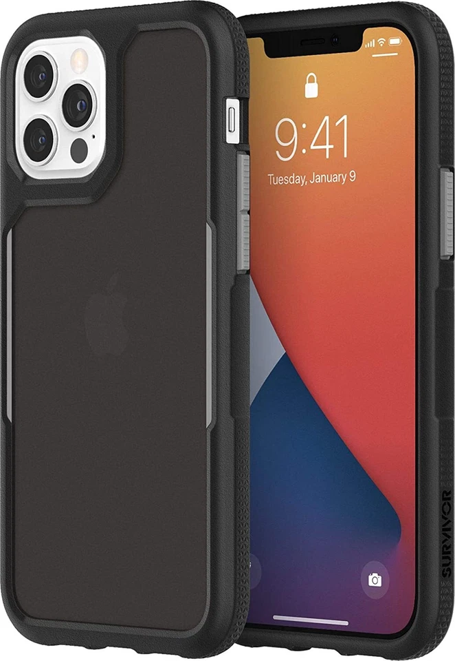 Griffin Survivor Endurance Case for iPhone 12 Pro 6.1" - Black