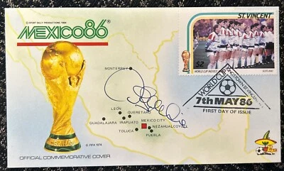Signed Mexico 86 World Cup 1986 FDC Scotland David Speedie Chelsea FC  FIFA - Image 1 of 3