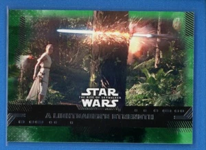 2020 Topps Star Wars Rise of Skywalker Series 1 GREEN #73 Lightsaber's Strength - Picture 1 of 2
