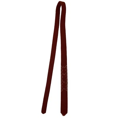 Corbata de cuello de lana telada a mano roja quemada diseño suroeste de colección para hombre Nuevo México Foto 1 de 4