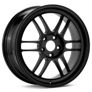 17x8 +35 F| 17x9 +35 R| Enkei RPF1 5x114.3 Black Paint Wheels (Set of 4) - Picture 1 of 2