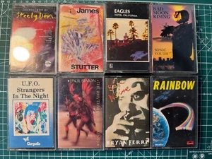 music cassettes job lot Steely Dan - Eagles - Sonic Youth - Rainbow - Kate Bush - Picture 1 of 3
