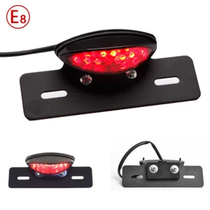 Luz trasera LED para motocicleta matrícula freno trasero para Honda Kawasaki Café Racer - Imagen 1 de 9