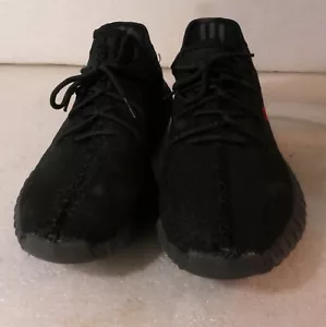 ADIDAS YEEZY BOOST 350 V2 SCHWARZ ROT HERREN USA 11,5 TENNISSCHUHE SPORTLICH - Bild 1 von 14