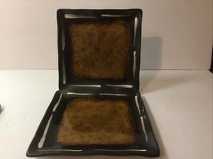 Set di 2 ~ Joseph Abboud SOLARIS 7 piatti da insalata quadrati 3/4" x 7 3/4" - Foto 1 di 6