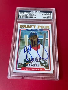 John Mayberry 2006 Topps Rookie Card Signed Auto PSA/DNA Slabbed - Picture 1 of 2